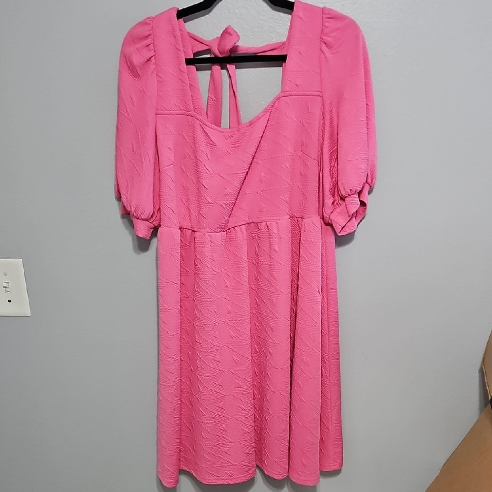 Elegant Pink XL Women's Dress